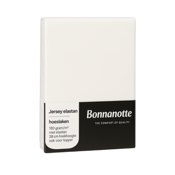 Bonnanotte hoeslaken jersey wit